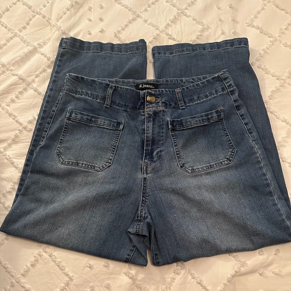 D. Jeans Mid-Rise Straight Leg Denim Women's Size 14